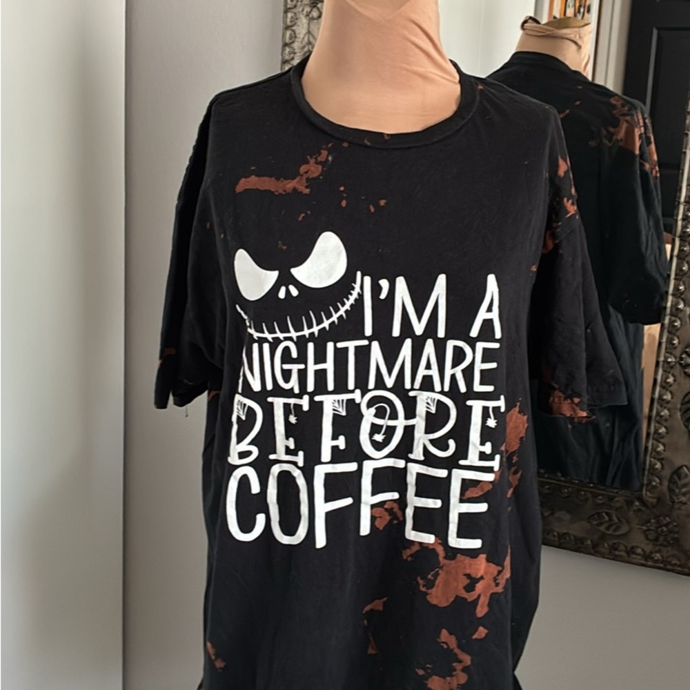 Black and Brown Graphic Tee - Short Sleeve size large